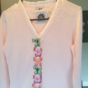 Storybook Knits Pink 2-Piece Sweater and Vest